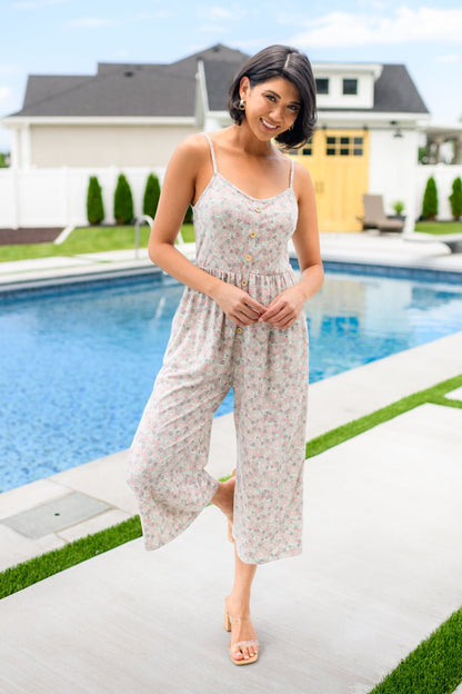 Lucky In Love Floral Jumpsuit - Uptown Boutique Ramona