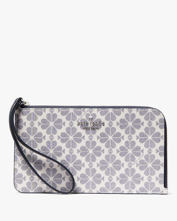 Lucy Spade Flower Medium L - zip Wristlet - Uptown Boutique Ramona