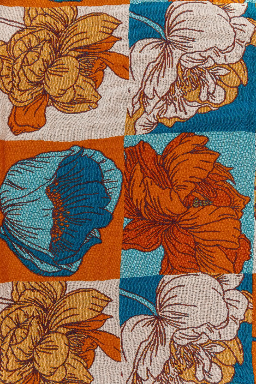 Luxury Beach Towel in Block Floral - Uptown Boutique Ramona