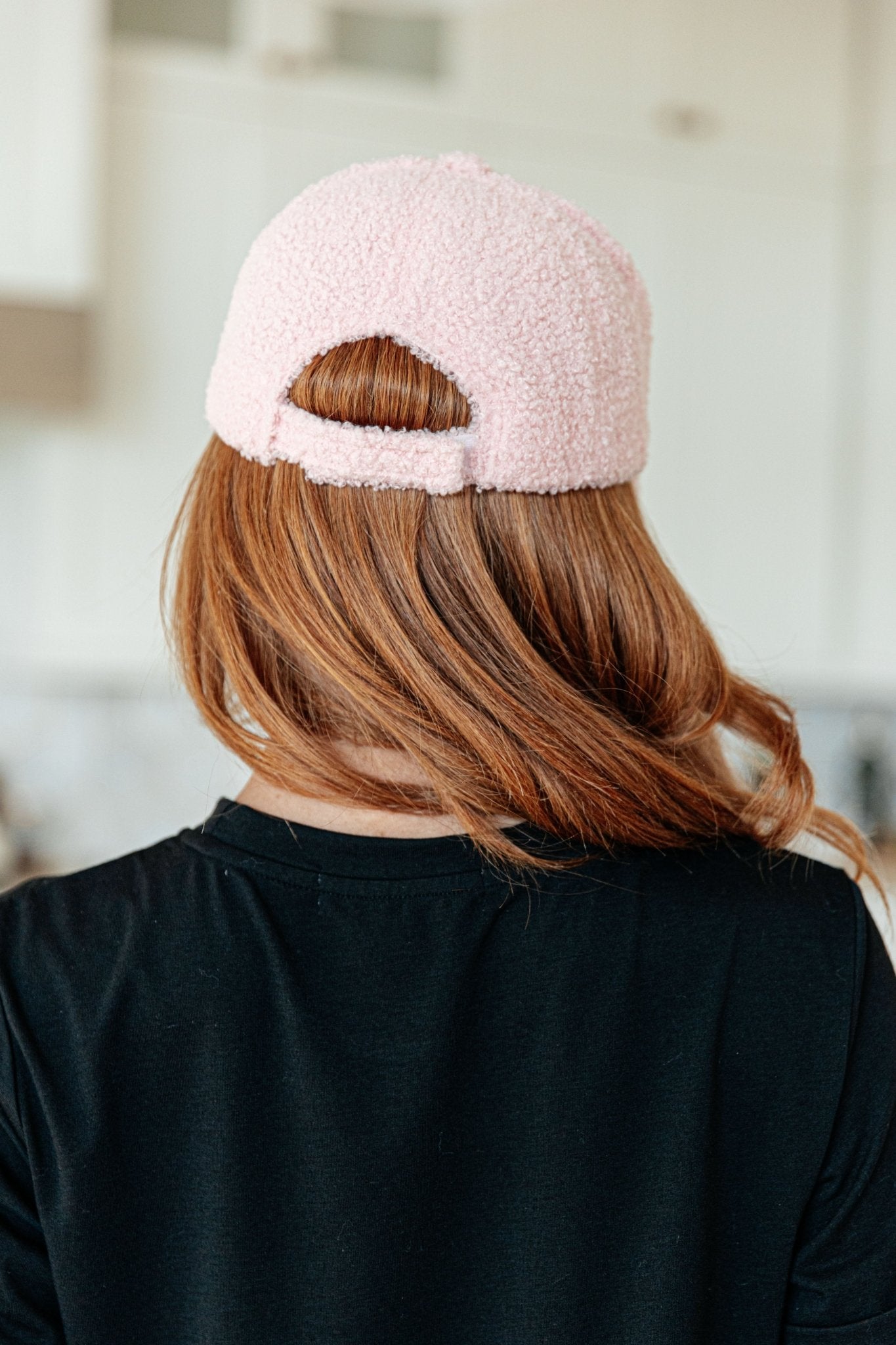 Lyla Sherpa Ball Cap in Pink (Online Exclusive) - Uptown Boutique Ramona