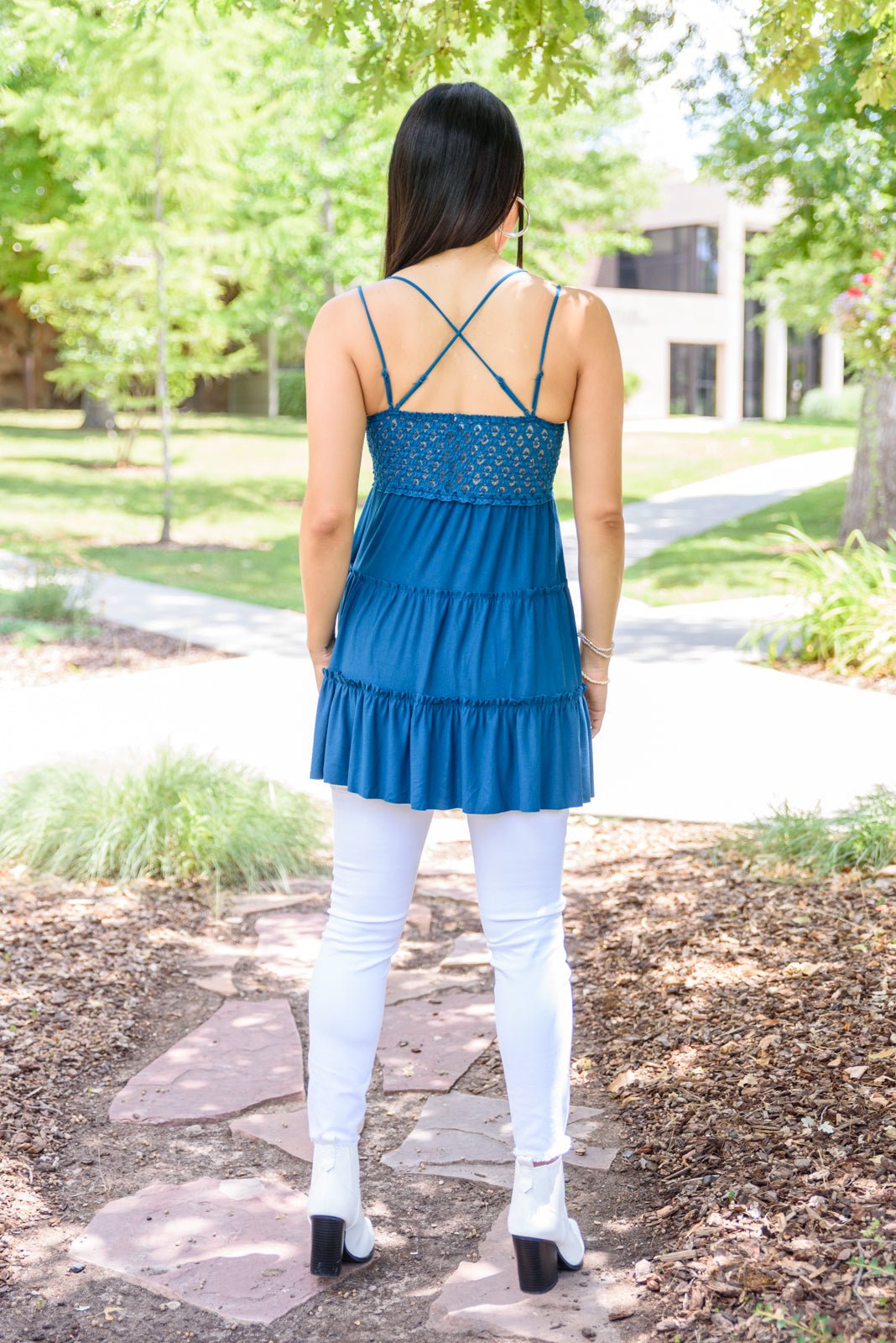 Magic Touch Tank in Teal (Online Exclusive) - Uptown Boutique Ramona