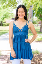 Magic Touch Tank in Teal (Online Exclusive) - Uptown Boutique Ramona