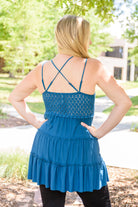 Magic Touch Tank in Teal (Online Exclusive) - Uptown Boutique Ramona