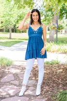 Magic Touch Tank in Teal (Online Exclusive) - Uptown Boutique Ramona