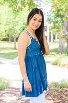 Magic Touch Tank in Teal (Online Exclusive) - Uptown Boutique Ramona