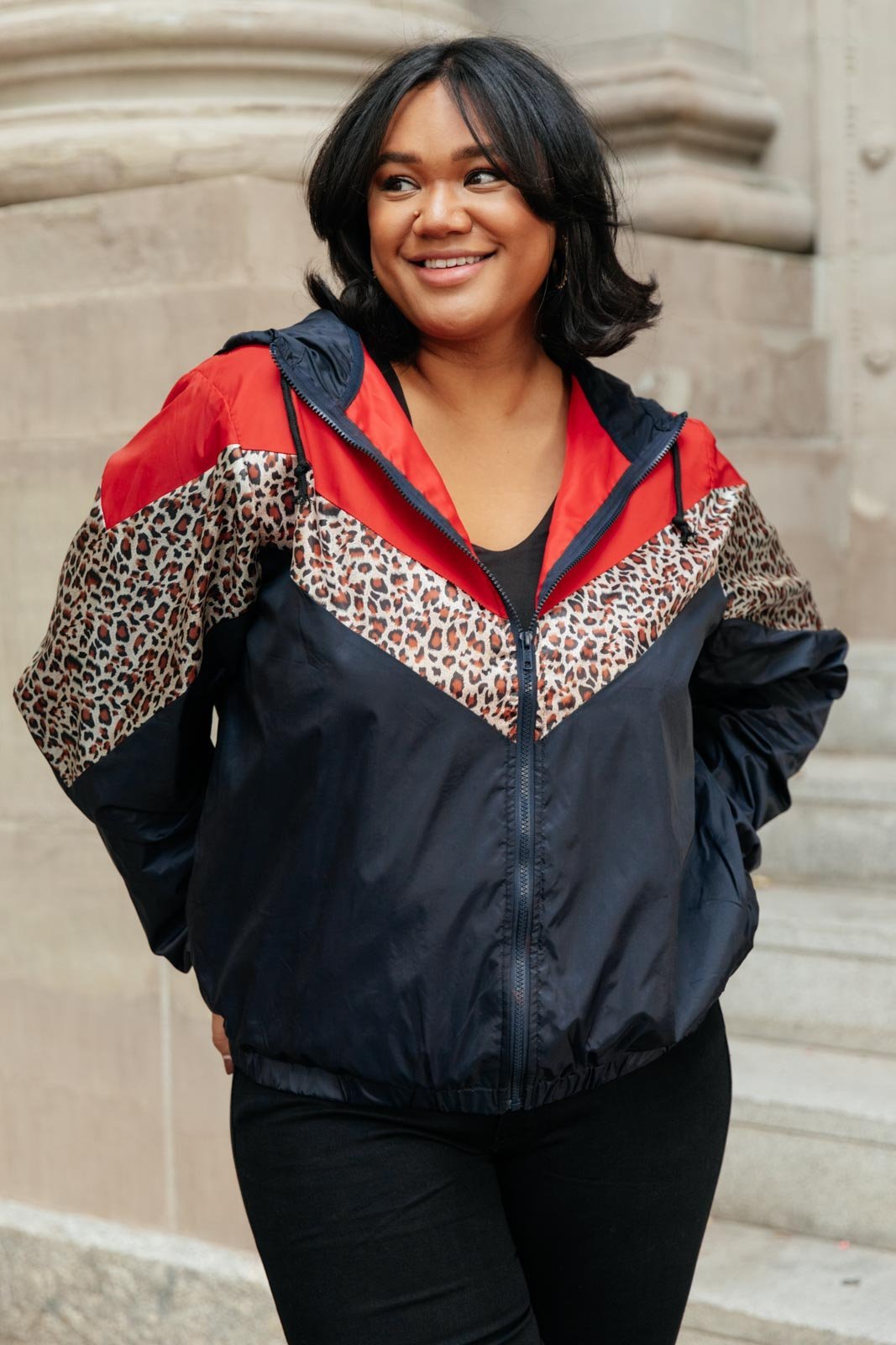 Make Your Move Windbreaker in Navy (Online Exclusive) - Uptown Boutique Ramona