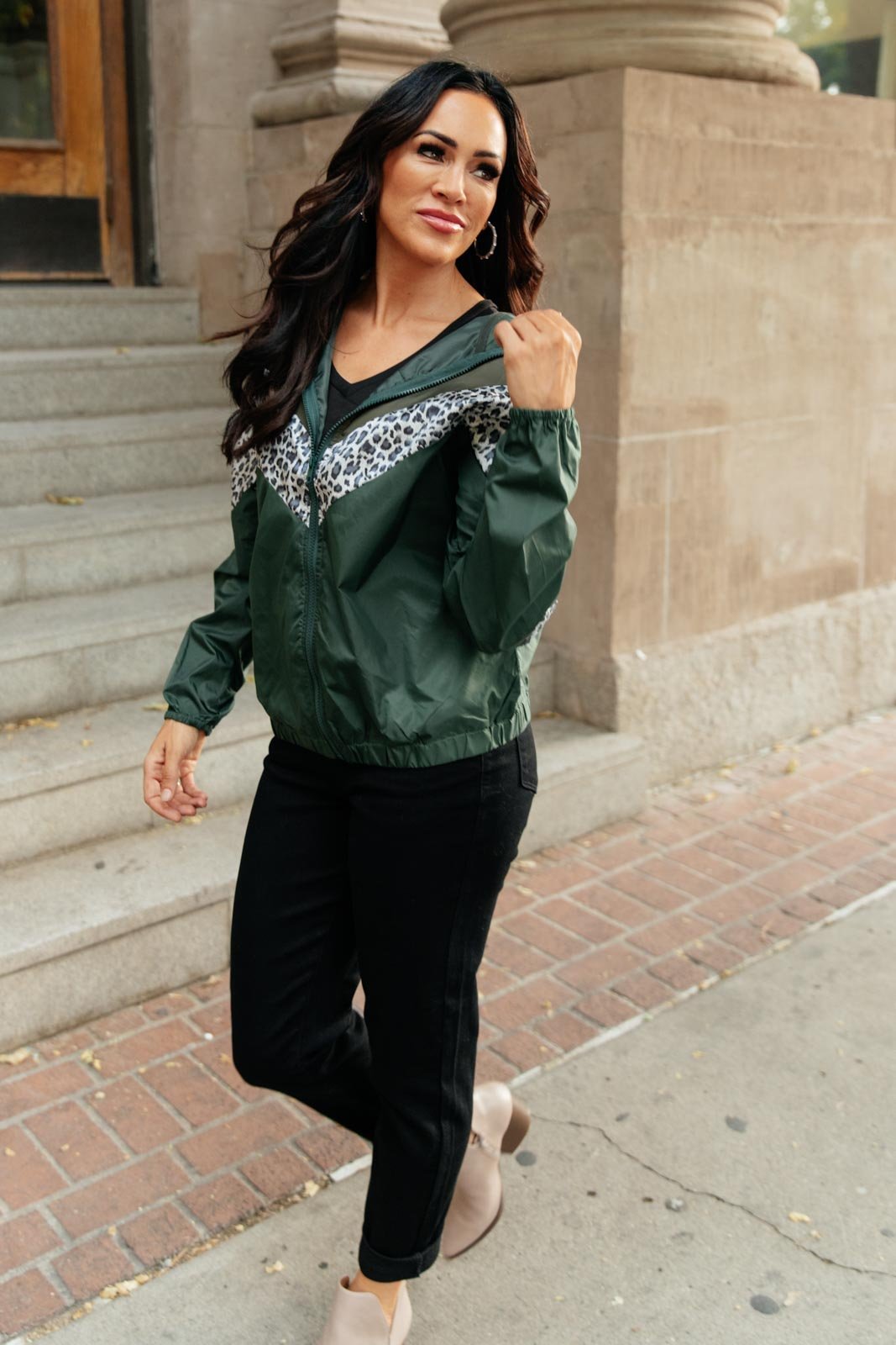 Make Your Move Windbreaker in Olive (Online Exclusive) - Uptown Boutique Ramona