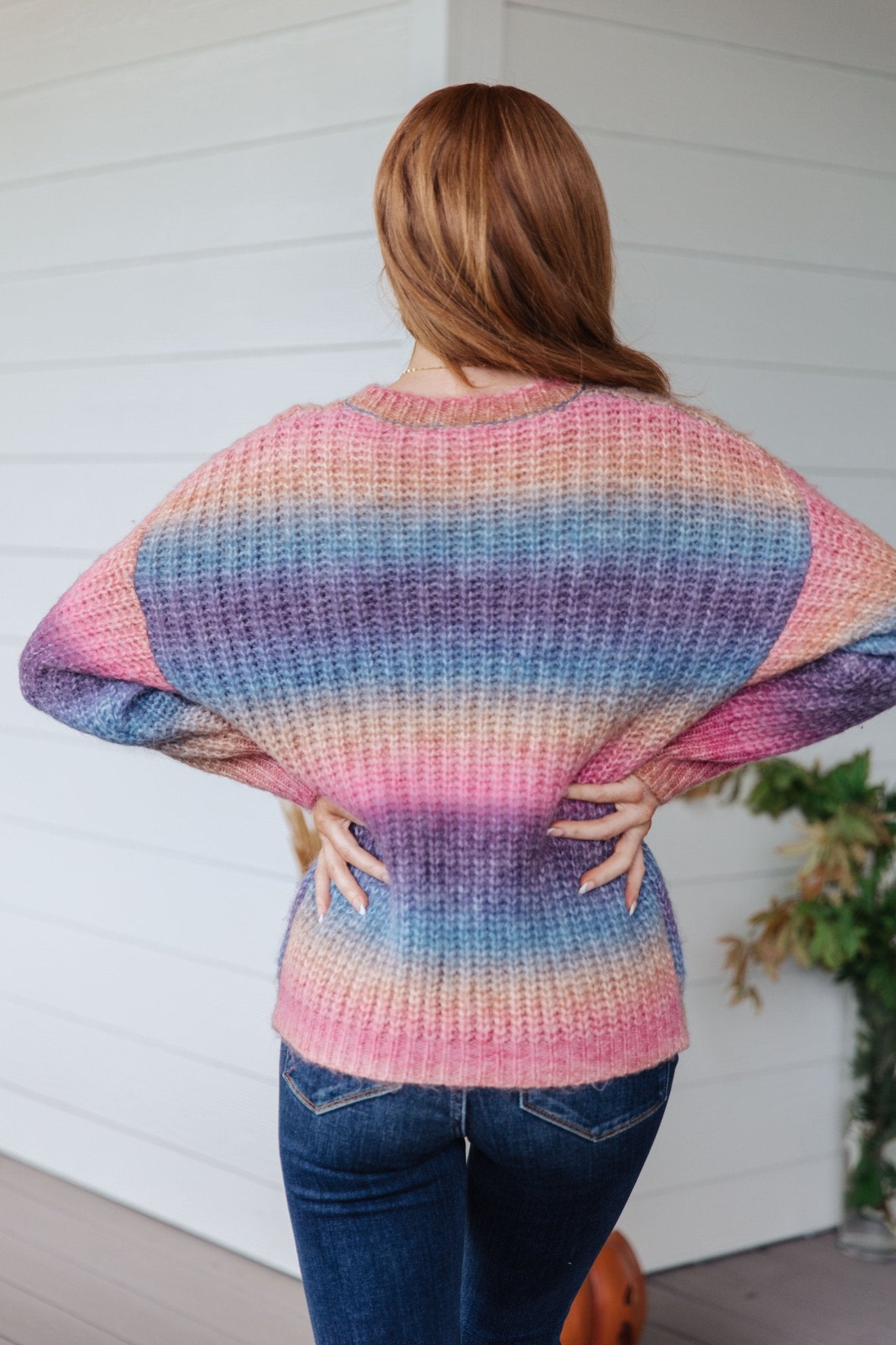 Make Your Own Kind of Music Rainbow Sweater (Online Exclusive) - Uptown Boutique Ramona