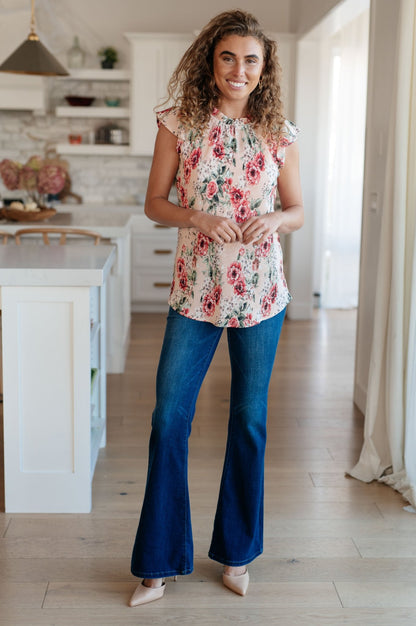 Making Me Blush Floral Top - Uptown Boutique Ramona