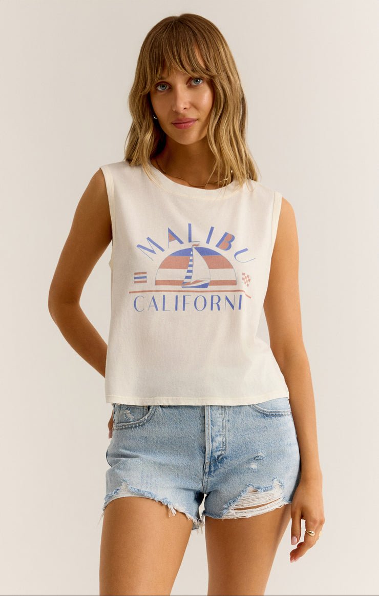 MALIBU LA MER TANK - Uptown Boutique Ramona