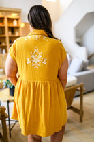 Marigold Embroidered Dress (Online Exclusive) - Uptown Boutique Ramona