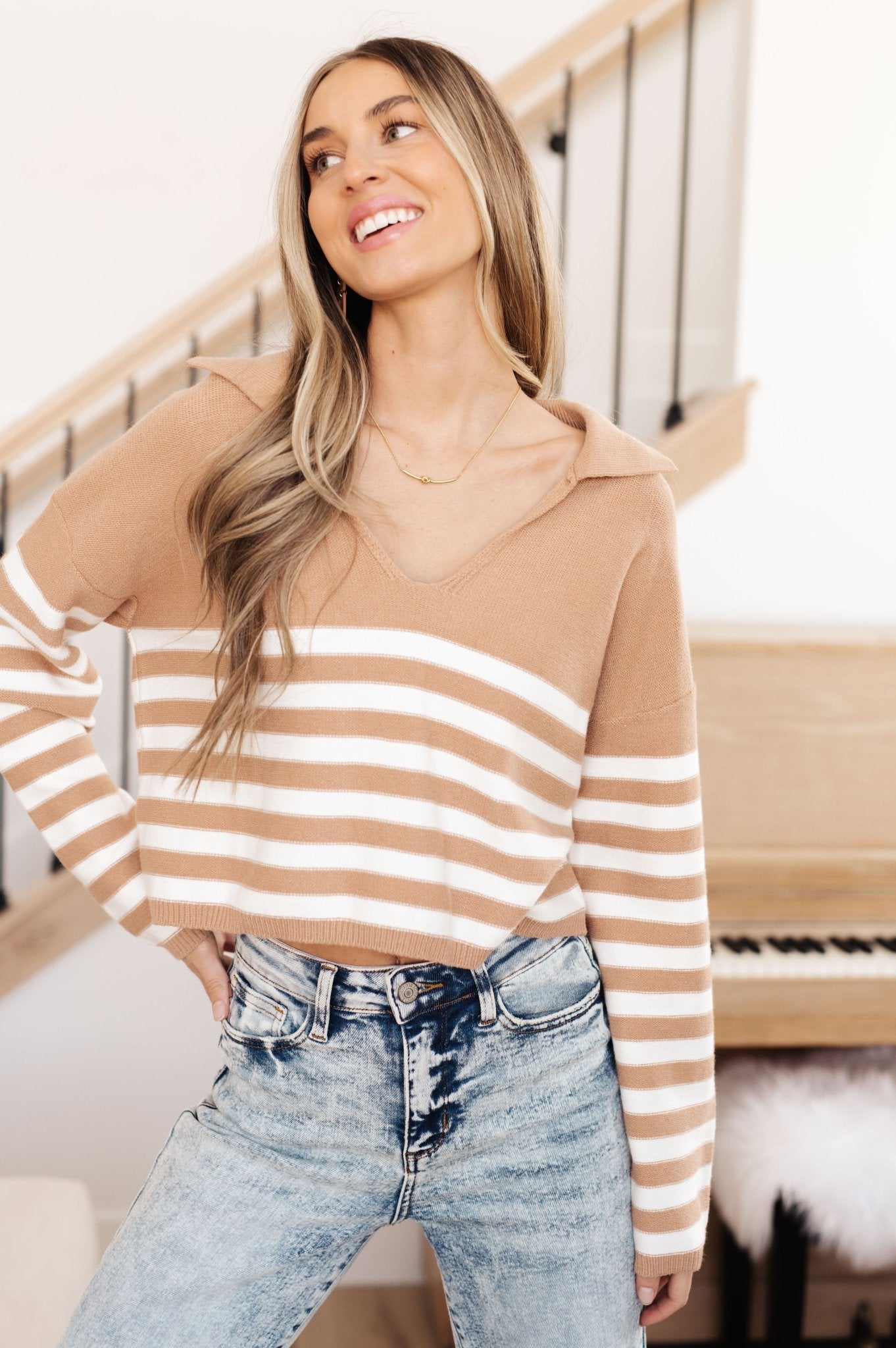 Memorable Moment Striped Sweater (Online Exclusive) - Uptown Boutique Ramona