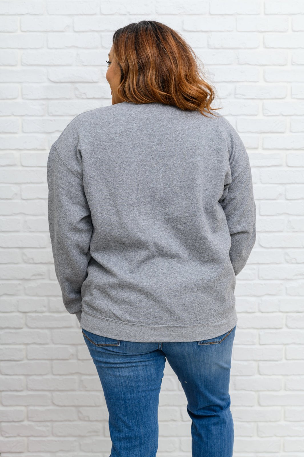 Merry As Can Be Sweatshirt In Gray (Online Exclusive) - Uptown Boutique Ramona