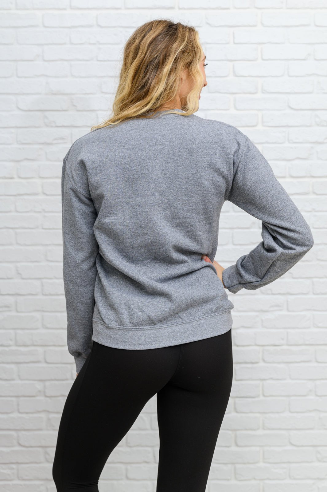 Merry As Can Be Sweatshirt In Gray (Online Exclusive) - Uptown Boutique Ramona