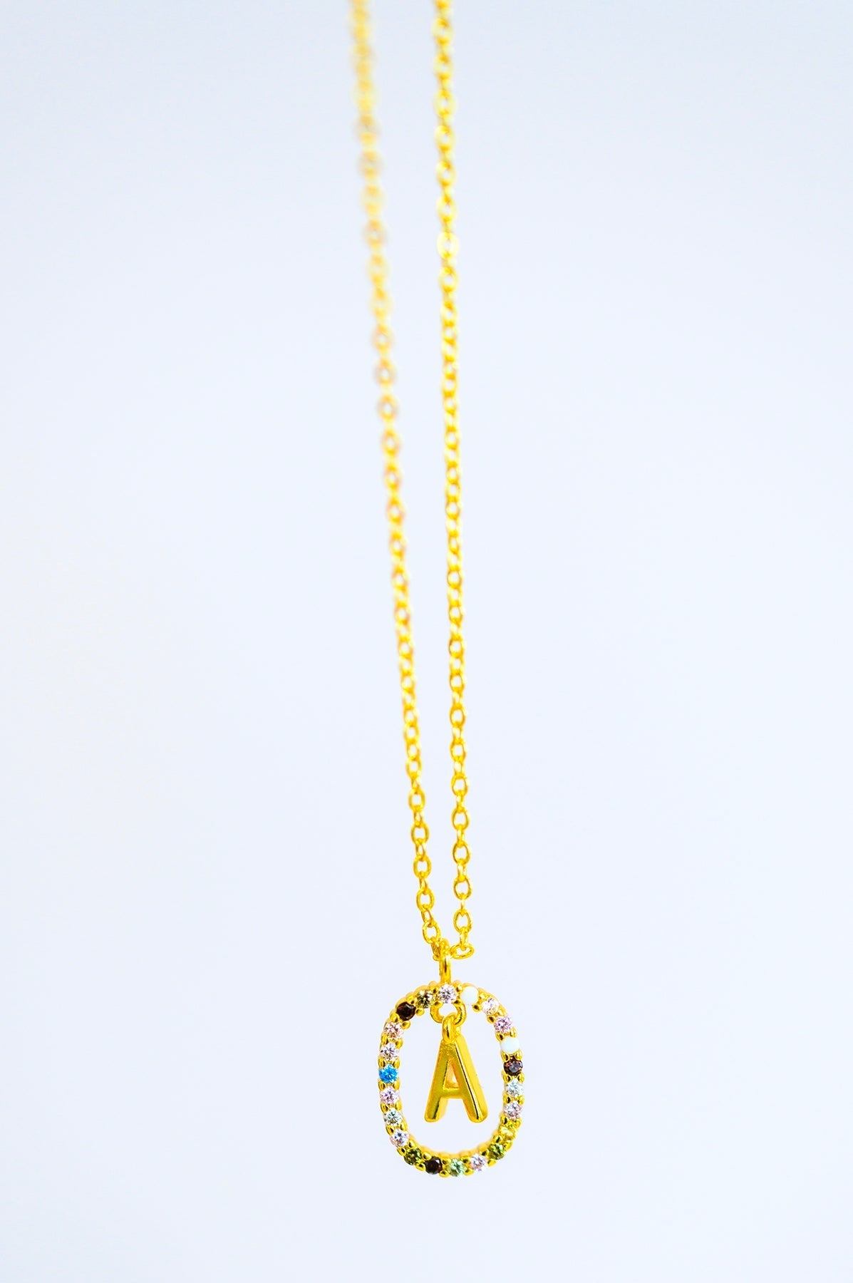 Mi Amor Gold Dipped Initial Necklace (Online Exclusive) - Uptown Boutique Ramona