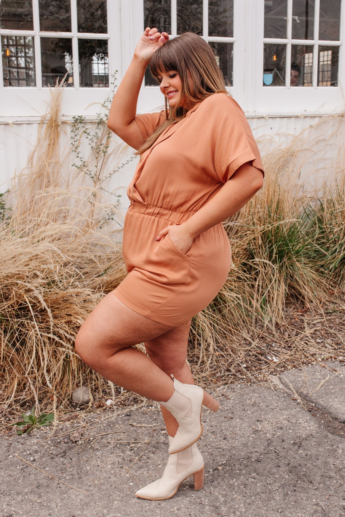 Midtown Romper (Online Exclusive) - Uptown Boutique Ramona