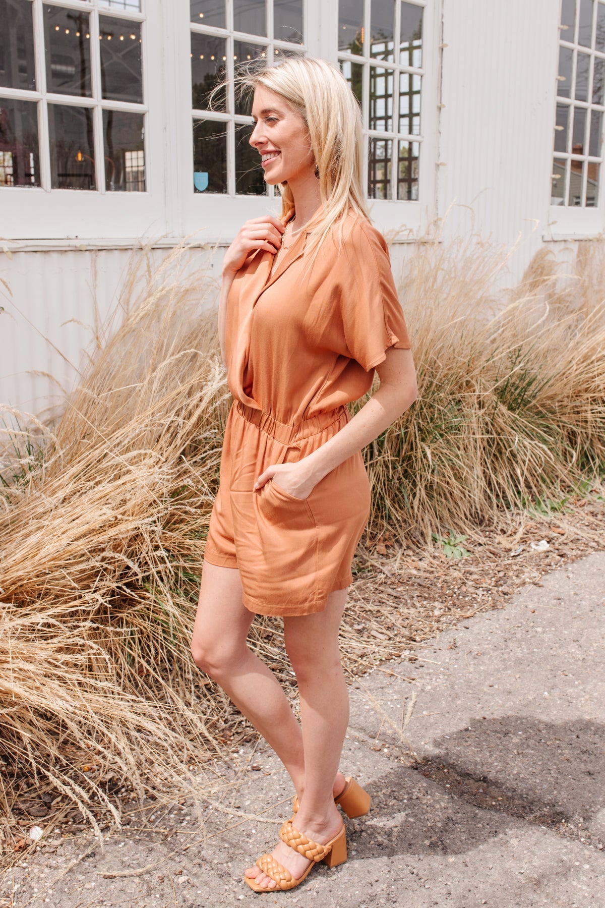 Midtown Romper (Online Exclusive) - Uptown Boutique Ramona