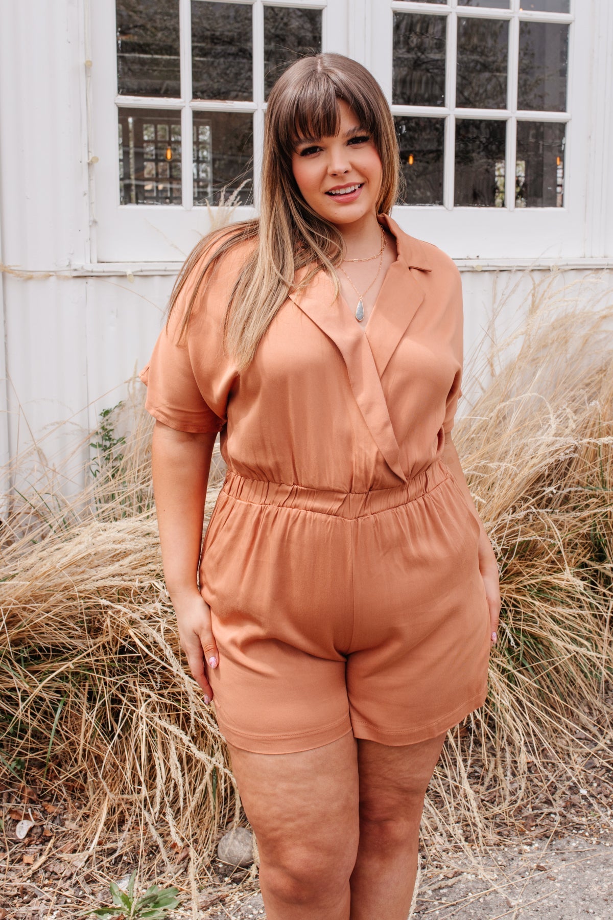 Midtown Romper (Online Exclusive) - Uptown Boutique Ramona