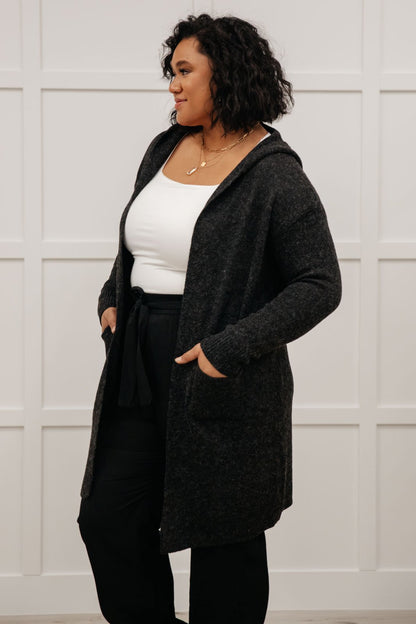 Mila Cardigan in Charcoal (Online Exclusive) - Uptown Boutique Ramona