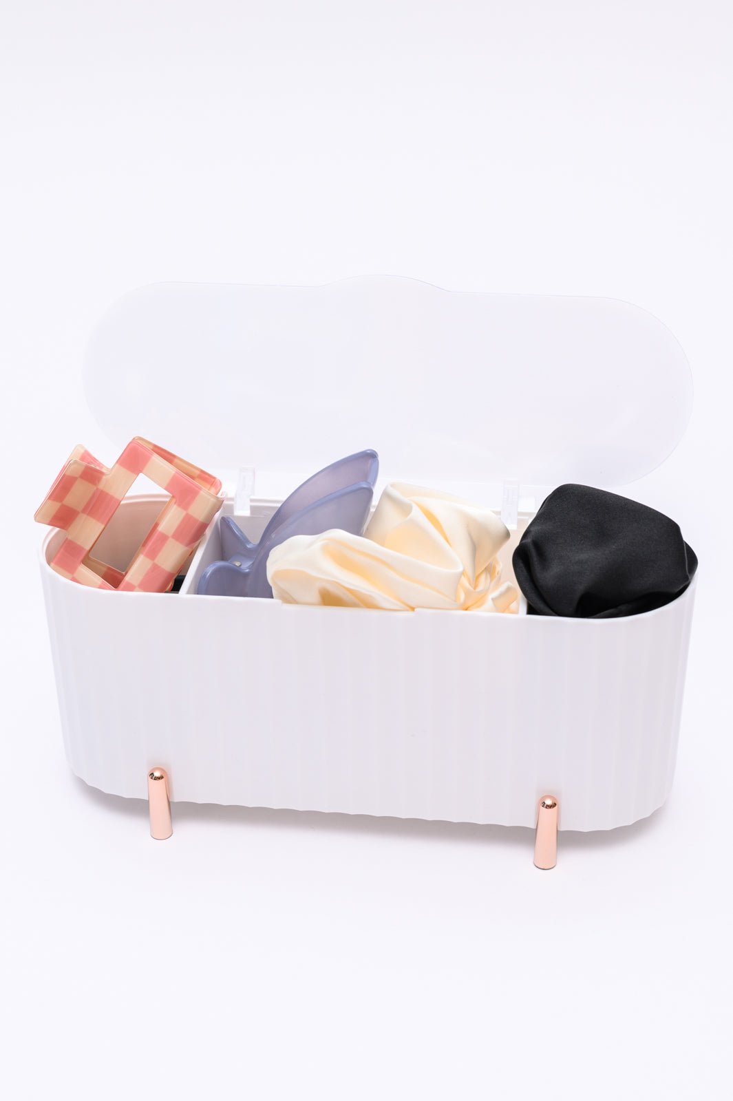 Mini Beauty Organizer in White (Online Exclusive) - Uptown Boutique Ramona