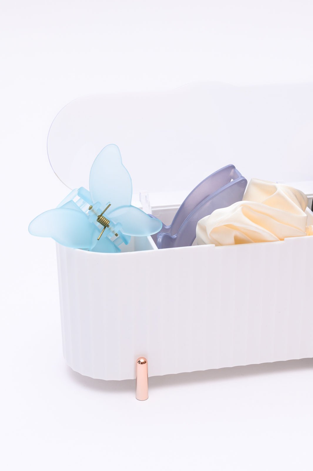 Mini Beauty Organizer in White (Online Exclusive) - Uptown Boutique Ramona