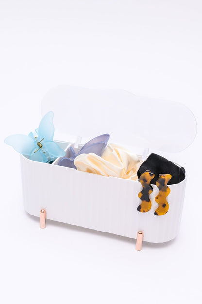 Mini Beauty Organizer in White (Online Exclusive) - Uptown Boutique Ramona