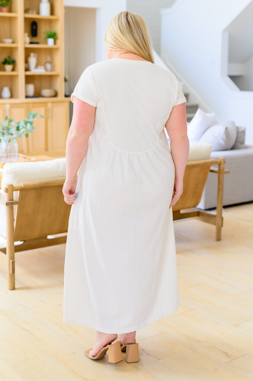 Modern Maritime Shift Maxi Dress (Online Exclusive) - Uptown Boutique Ramona