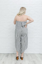 Modern Stripes Sleeveless Jumpsuit (Online Exclusive) - Uptown Boutique Ramona