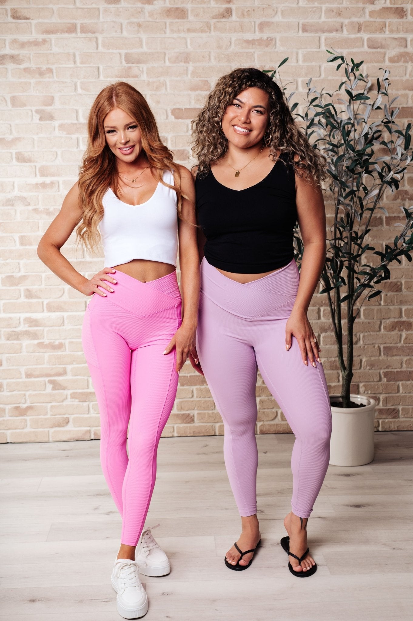 Molly Max Sculpt Leggings Pink (Online Exclusive) - Uptown Boutique Ramona