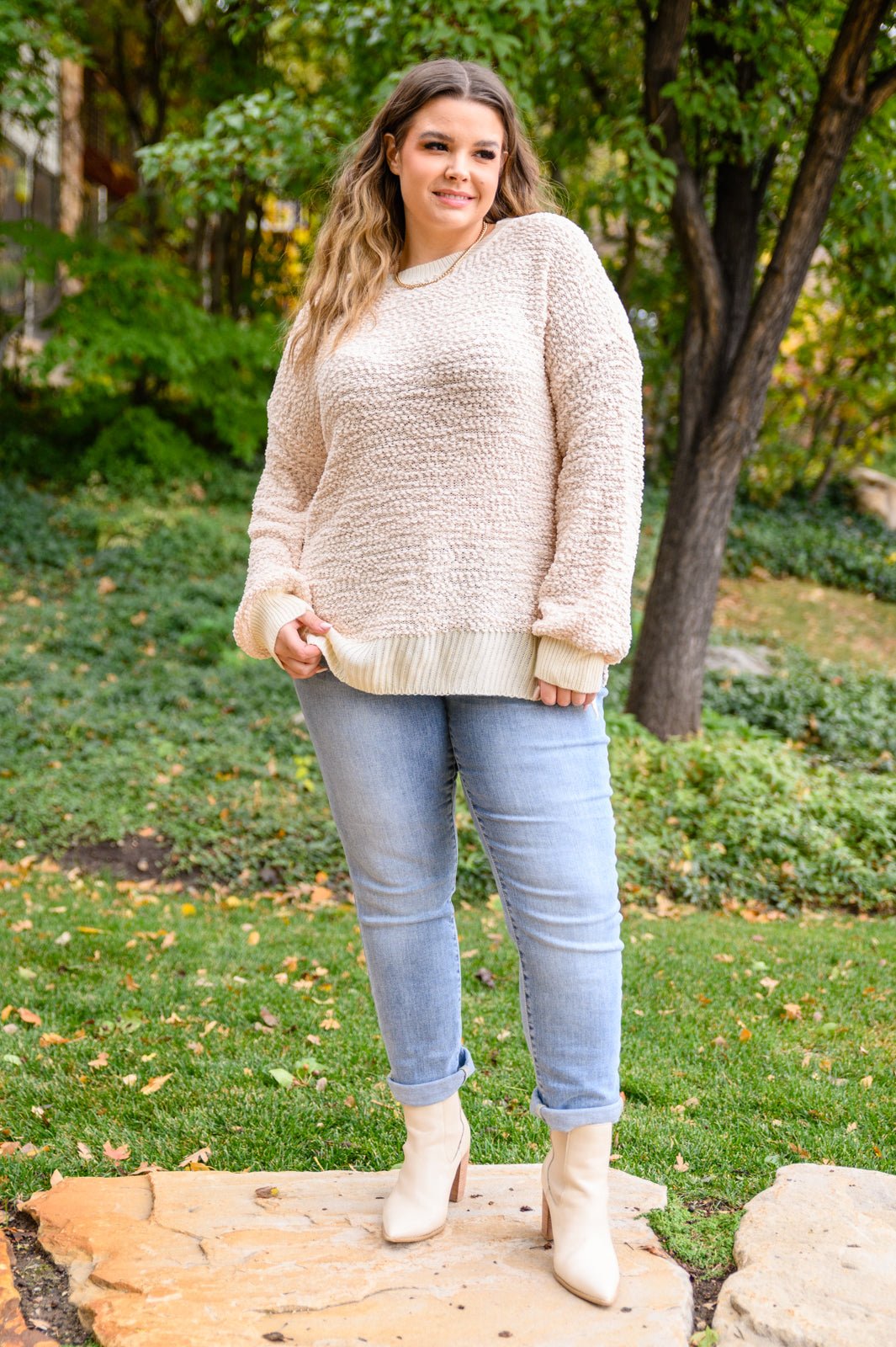 Monaco Sweater In Ivory (Online Exclusive) - Uptown Boutique Ramona