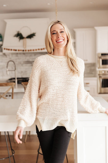 Monaco Sweater In Ivory (Online Exclusive) - Uptown Boutique Ramona