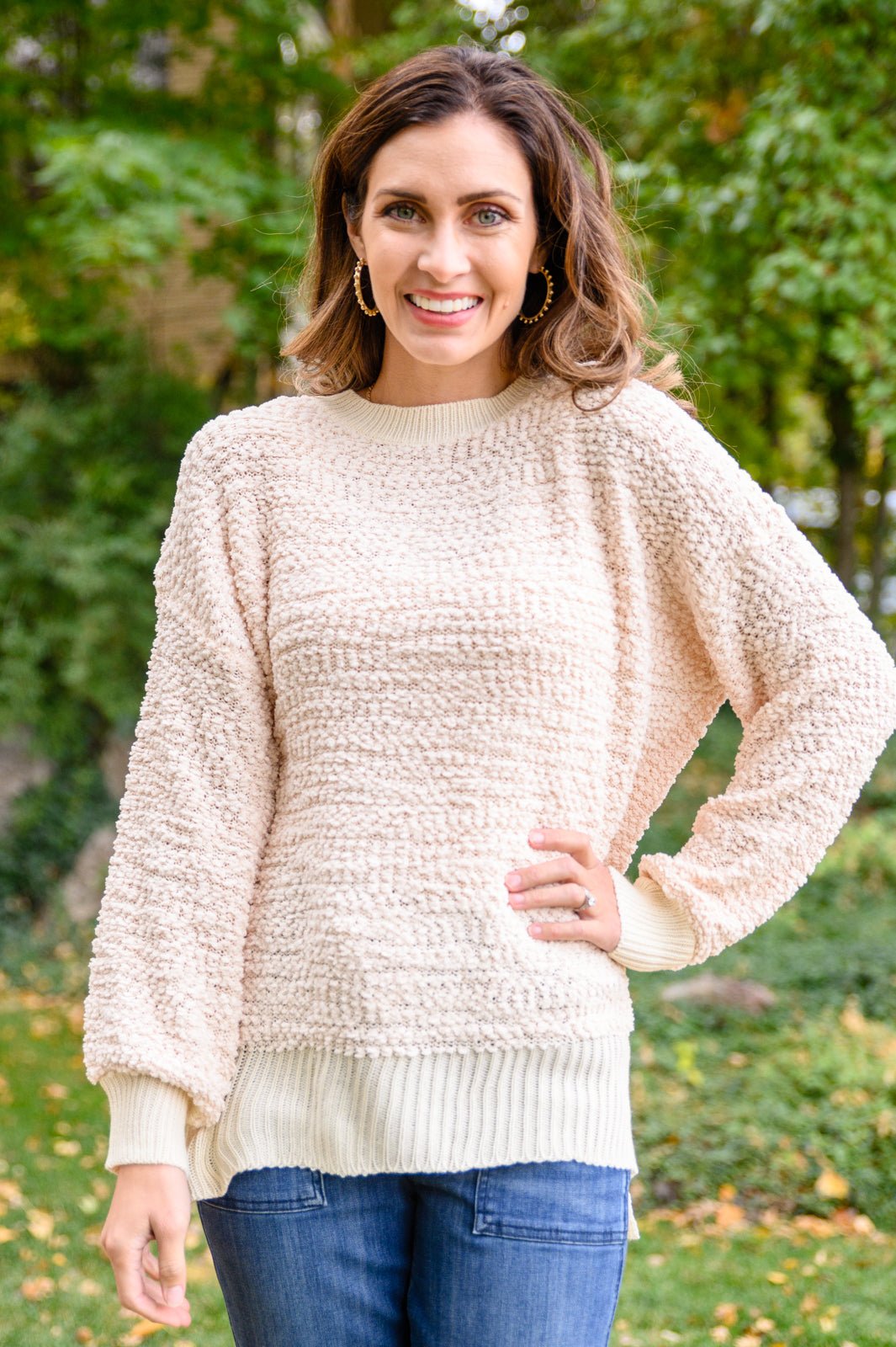 Monaco Sweater In Ivory (Online Exclusive) - Uptown Boutique Ramona