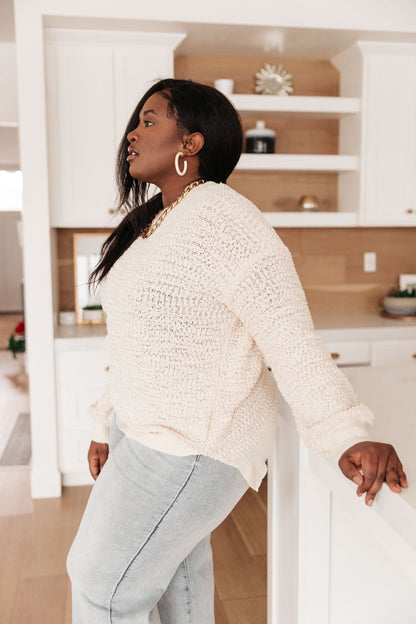 Monaco Sweater In Ivory (Online Exclusive) - Uptown Boutique Ramona