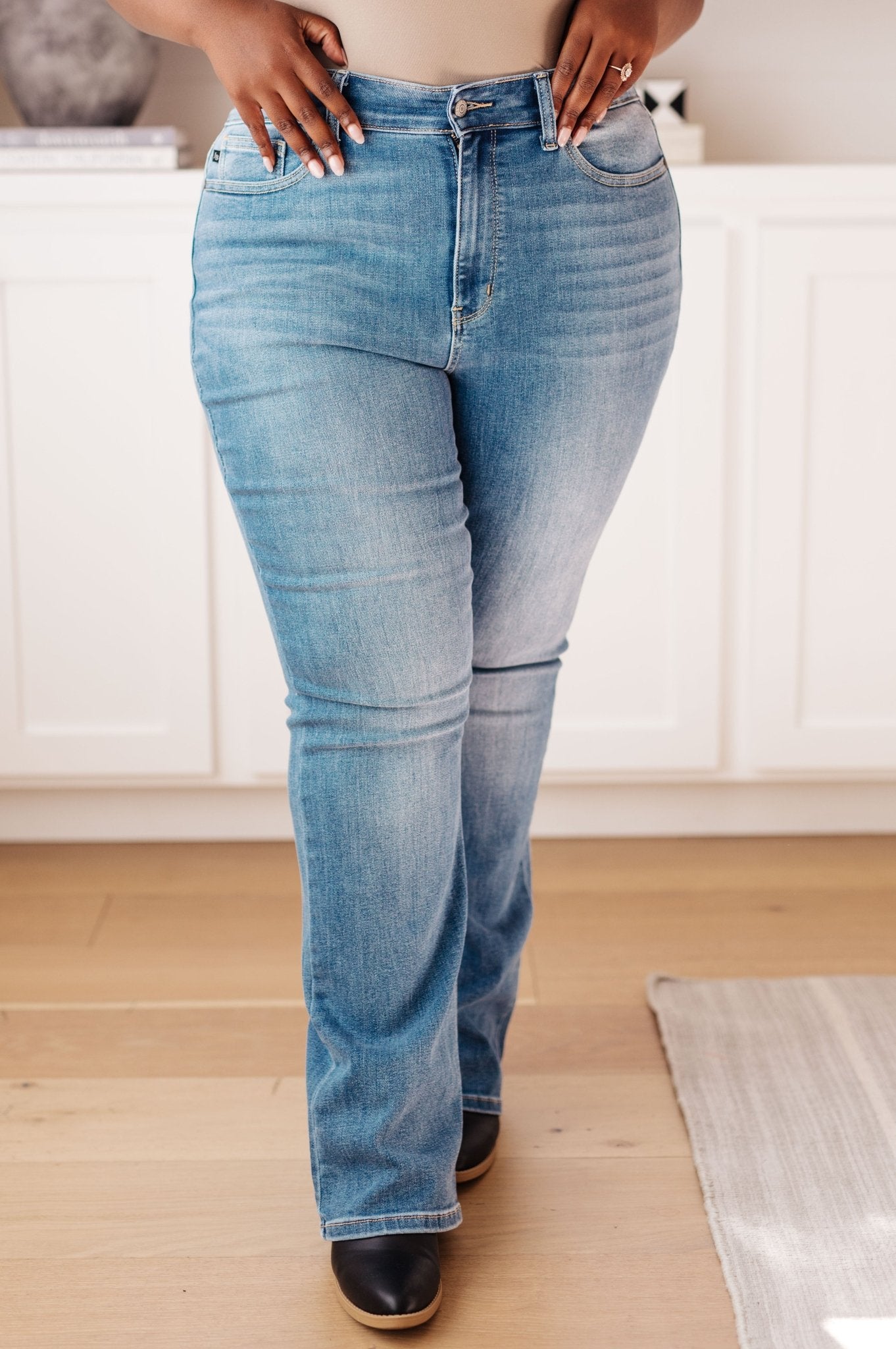 Monroe High Rise Classic Bootcut Jeans (Online Exclusive) - Uptown Boutique Ramona