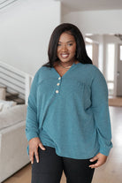 Moon Bay Top In Blue (Online Exclusive) - Uptown Boutique Ramona