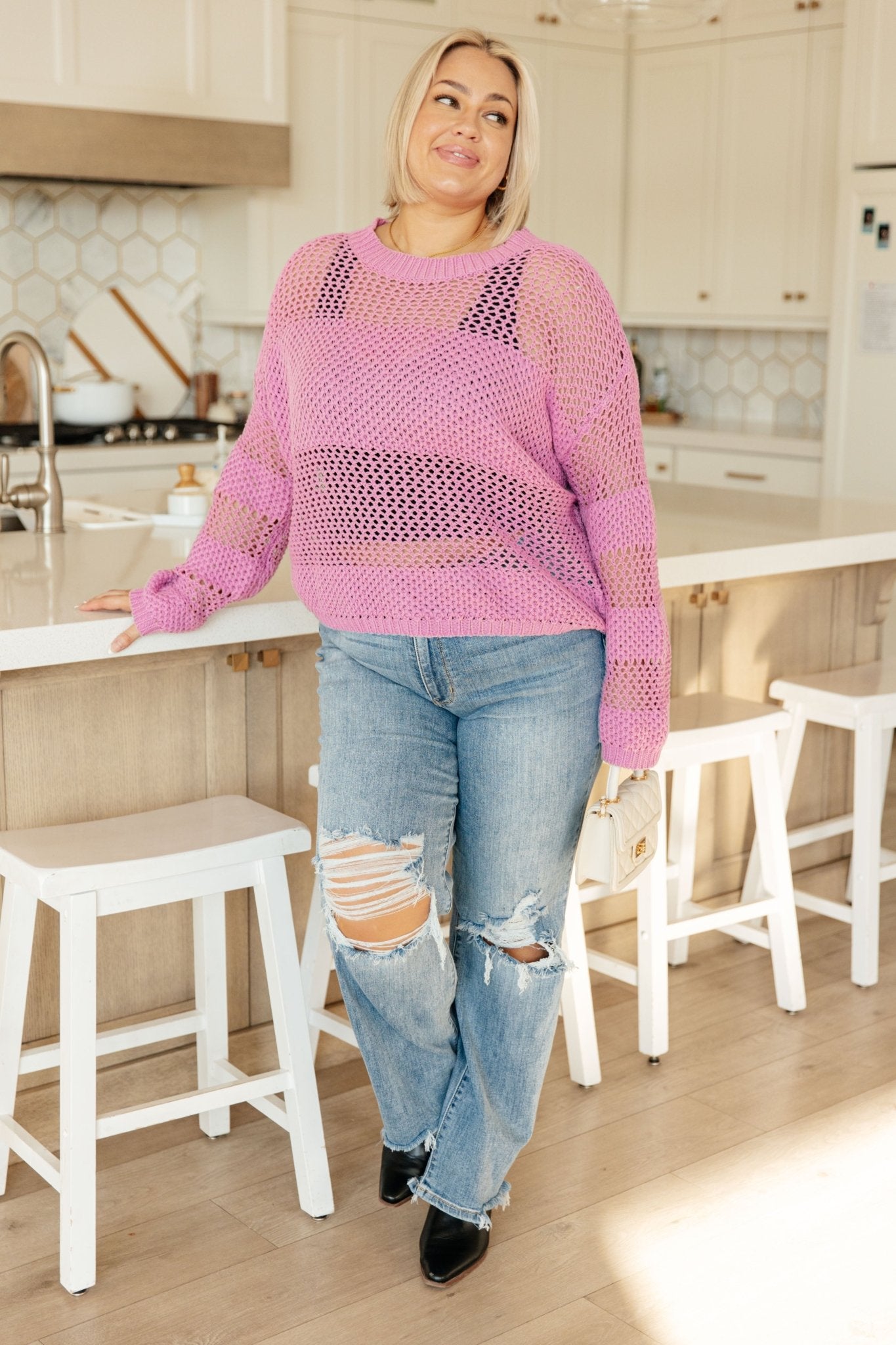 My Latest Love Loose Knit Sweater (Online Exclusive) - Uptown Boutique Ramona