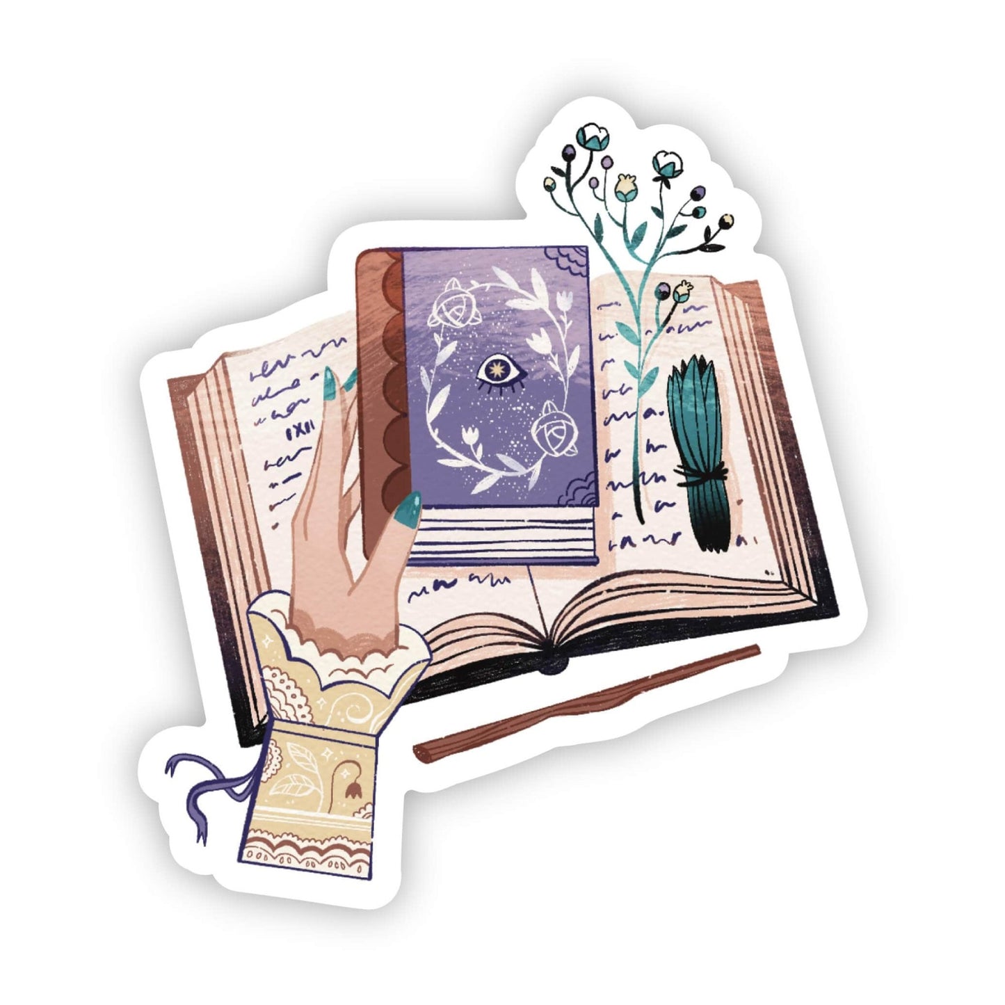 Mystical book sticker - Uptown Boutique Ramona