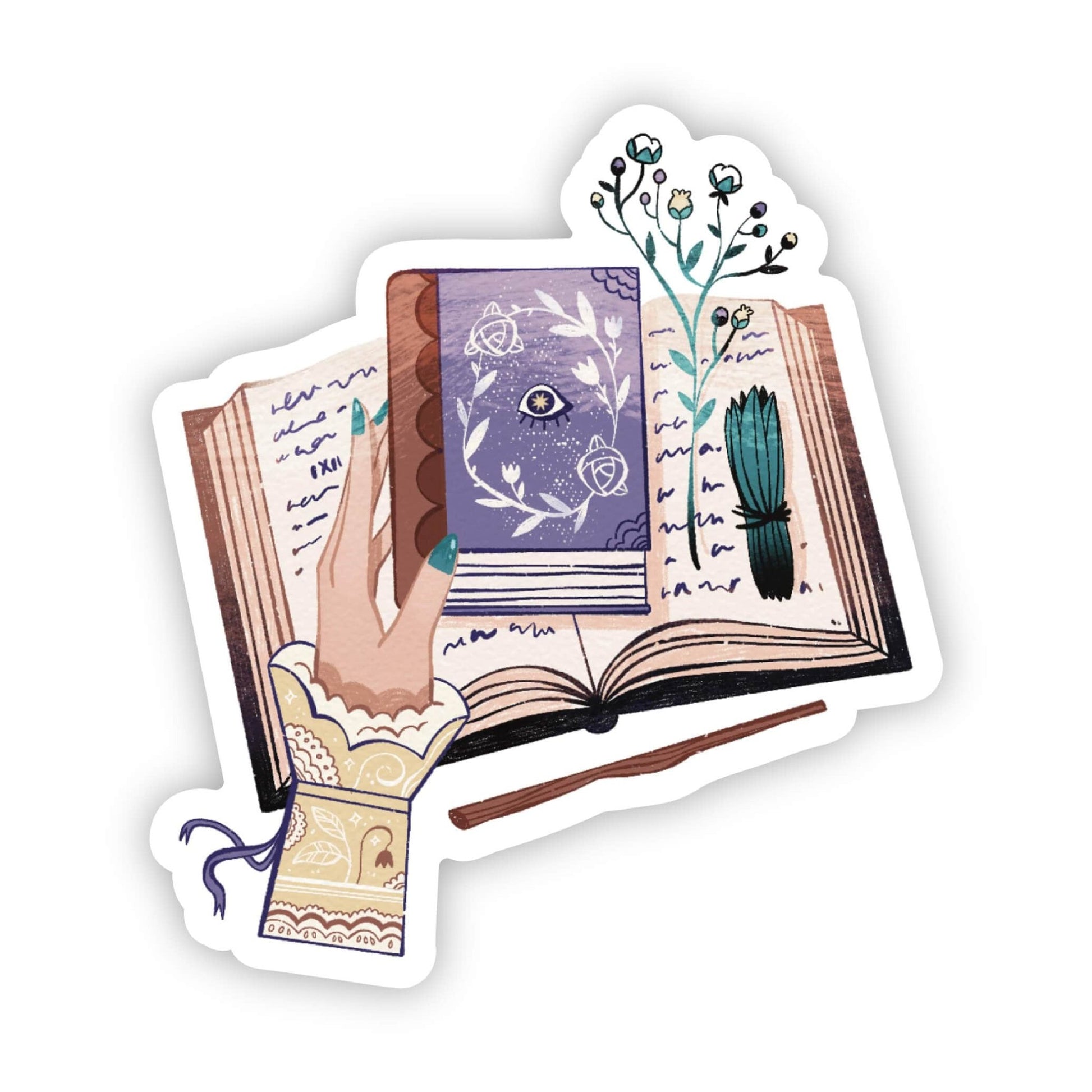 Mystical book sticker - Uptown Boutique Ramona