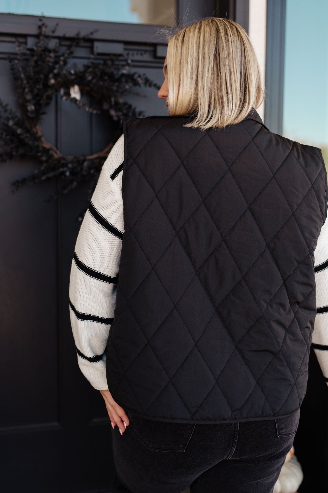 Neither Here Nor There Puffer Vest in Black (Online Exclusive) - Uptown Boutique Ramona