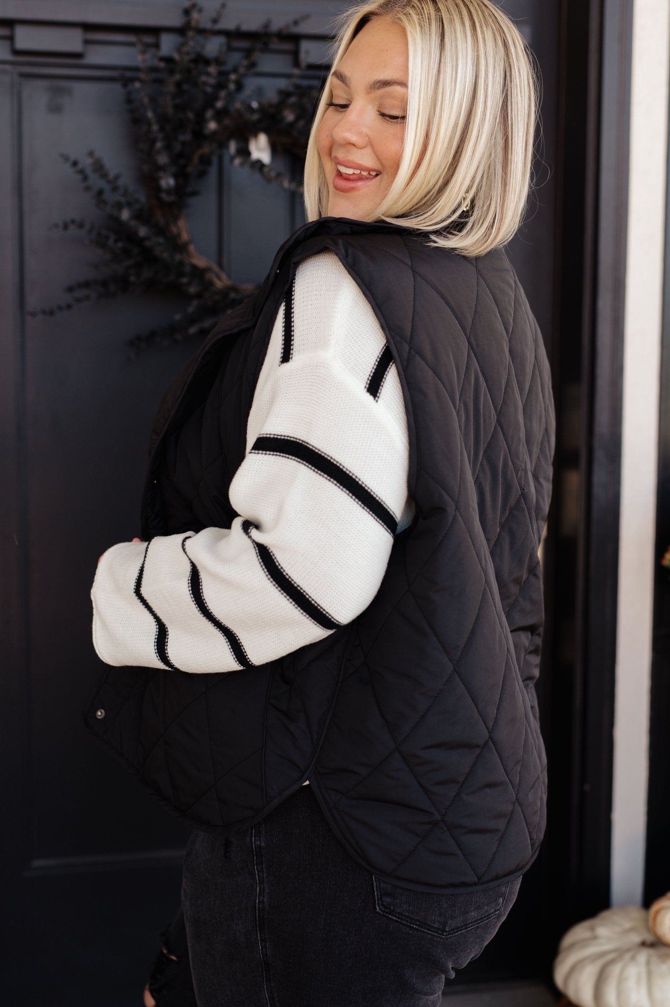 Neither Here Nor There Puffer Vest in Black (Online Exclusive) - Uptown Boutique Ramona