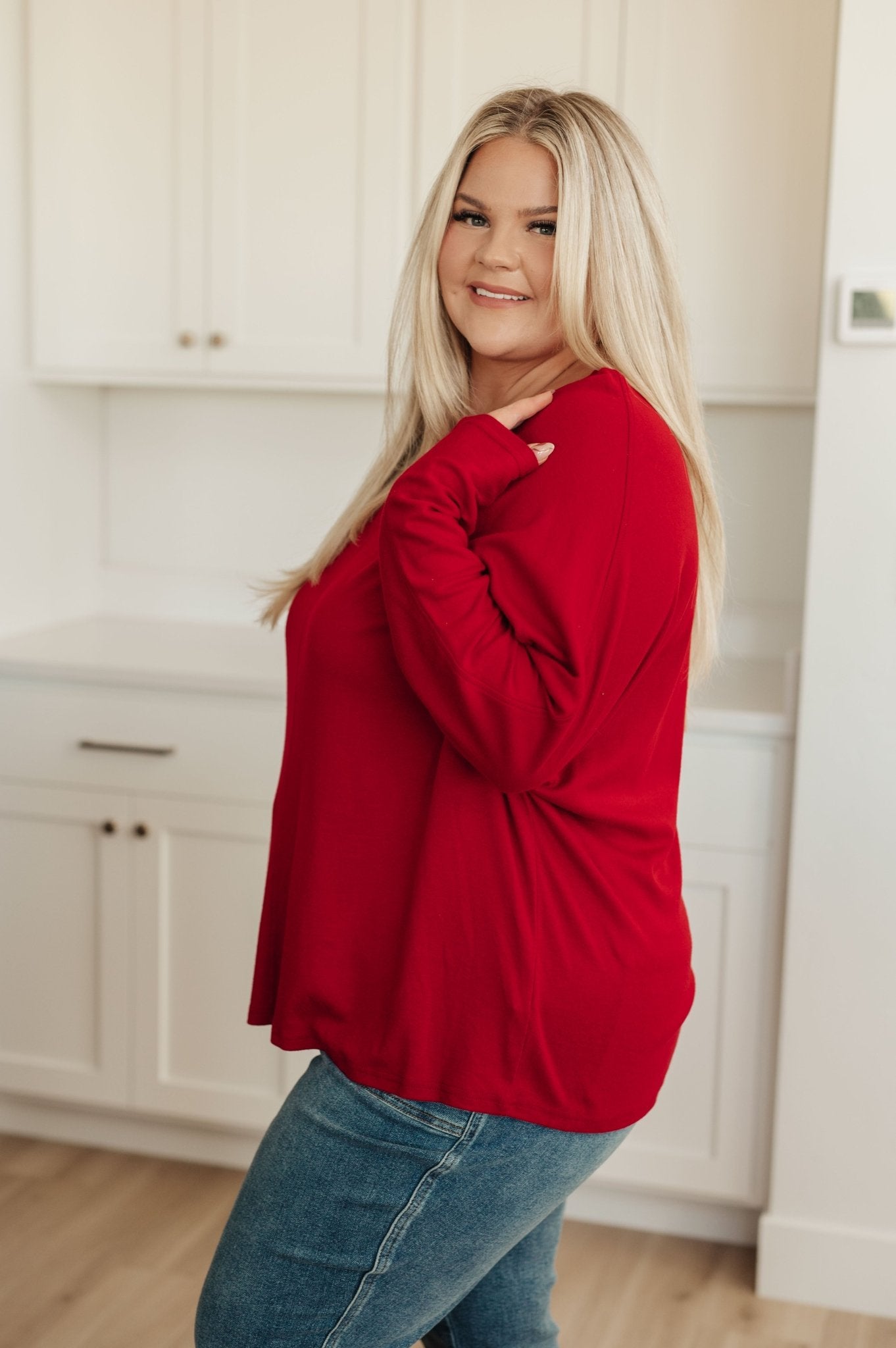 Never Too Confident Long Sleeve Top (Online Exclusive) - Uptown Boutique Ramona