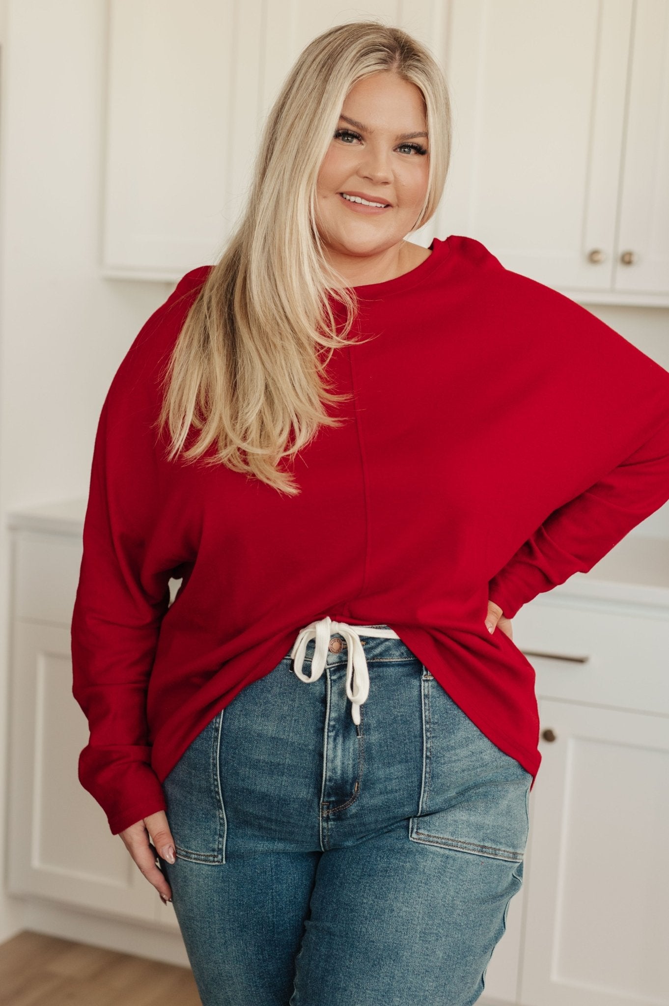 Never Too Confident Long Sleeve Top (Online Exclusive) - Uptown Boutique Ramona