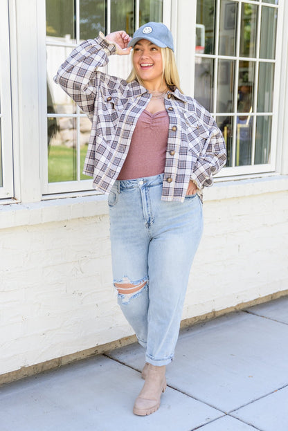 New Connection Long Sleeve Ribbed Top (Online Exclusive) - Uptown Boutique Ramona