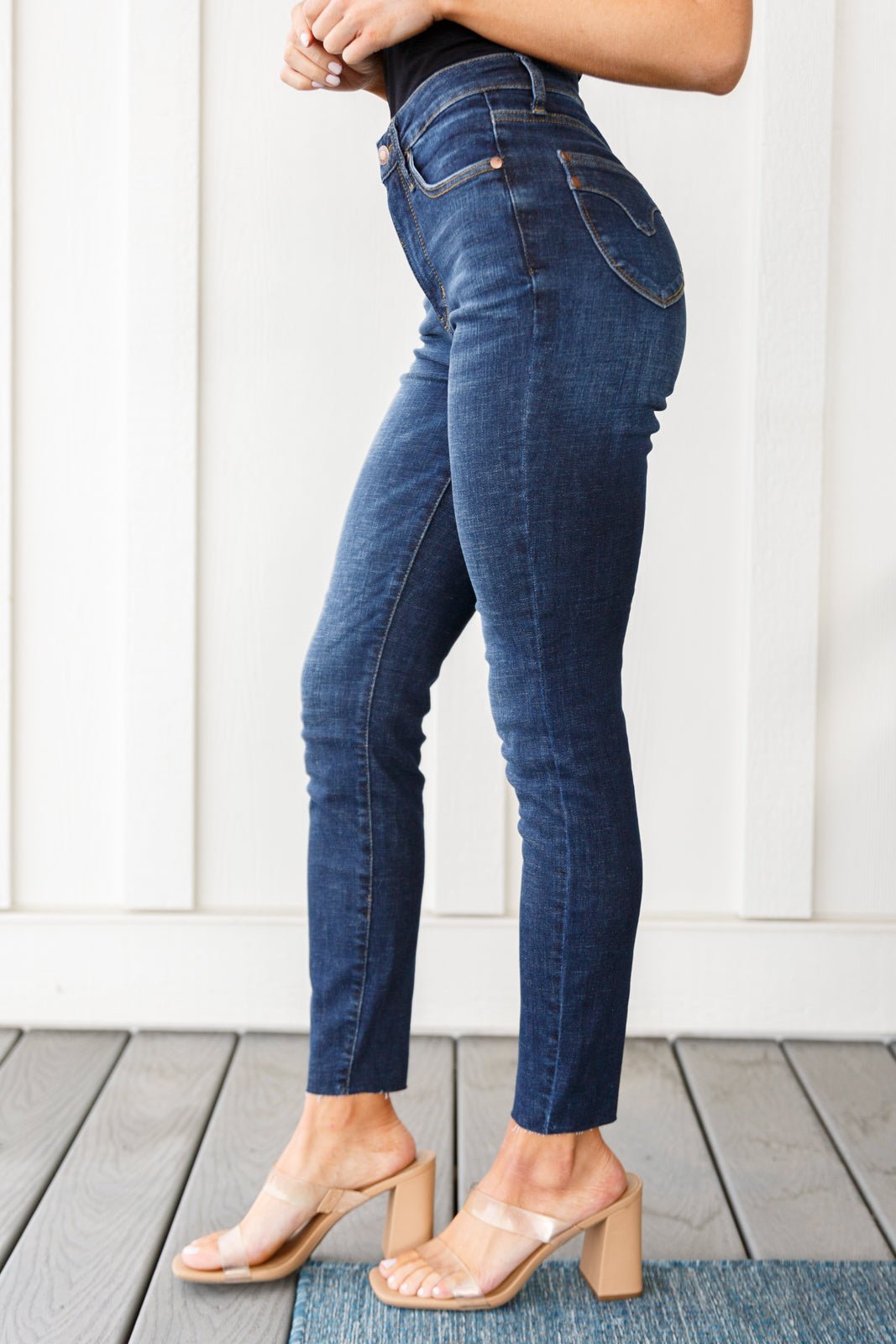 Nicole Tummy Control Skinny Jeans (Online Exclusive) - Uptown Boutique Ramona