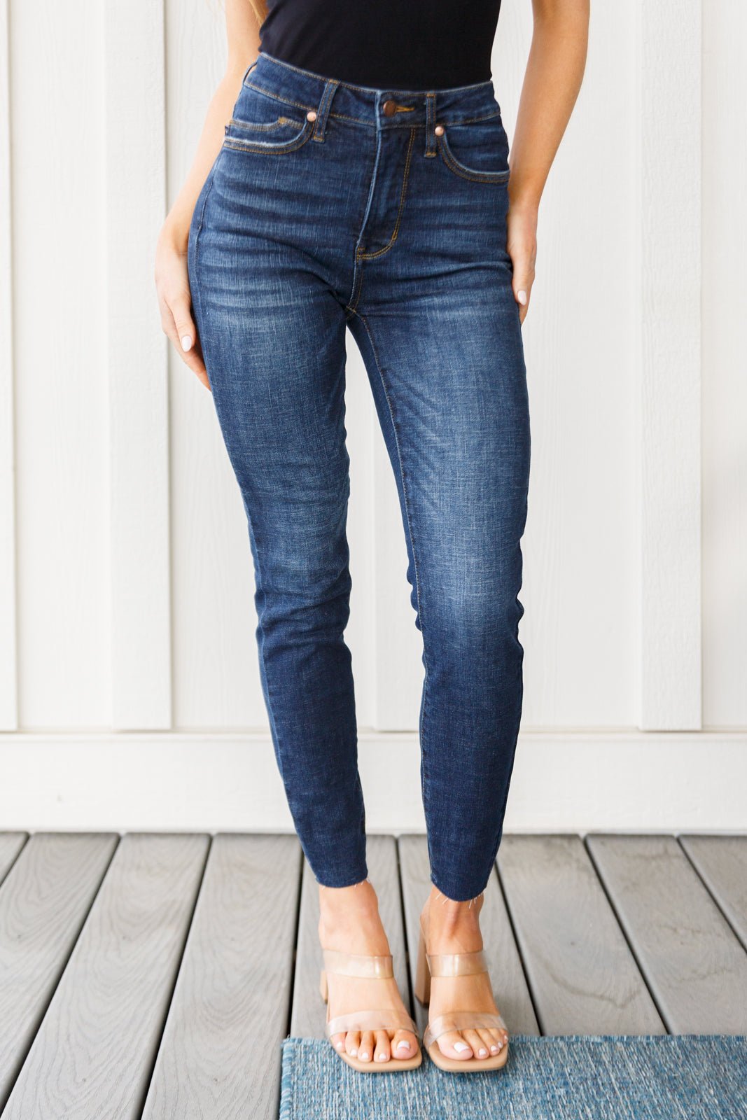 Nicole Tummy Control Skinny Jeans (Online Exclusive) - Uptown Boutique Ramona