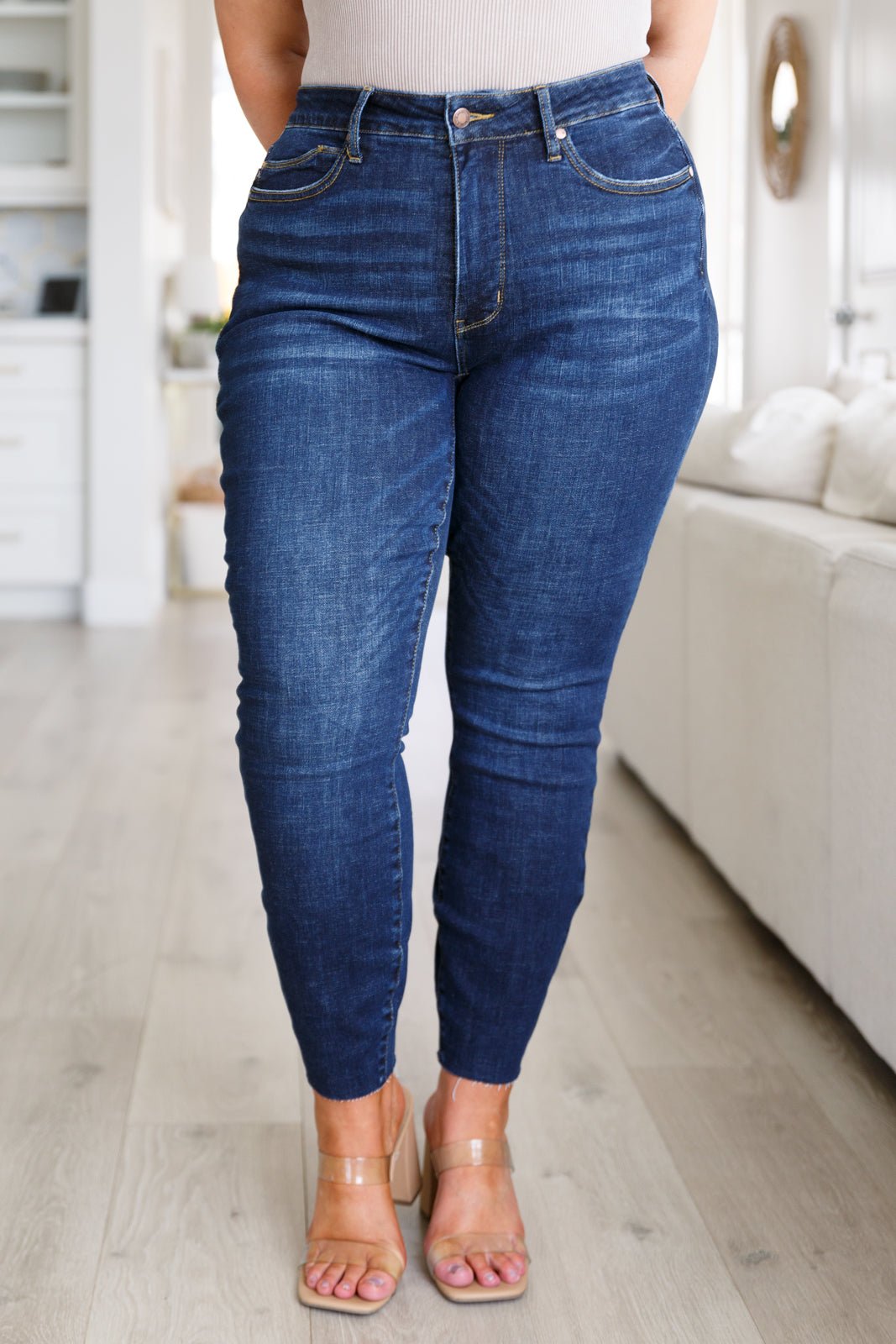 Nicole Tummy Control Skinny Jeans (Online Exclusive) - Uptown Boutique Ramona