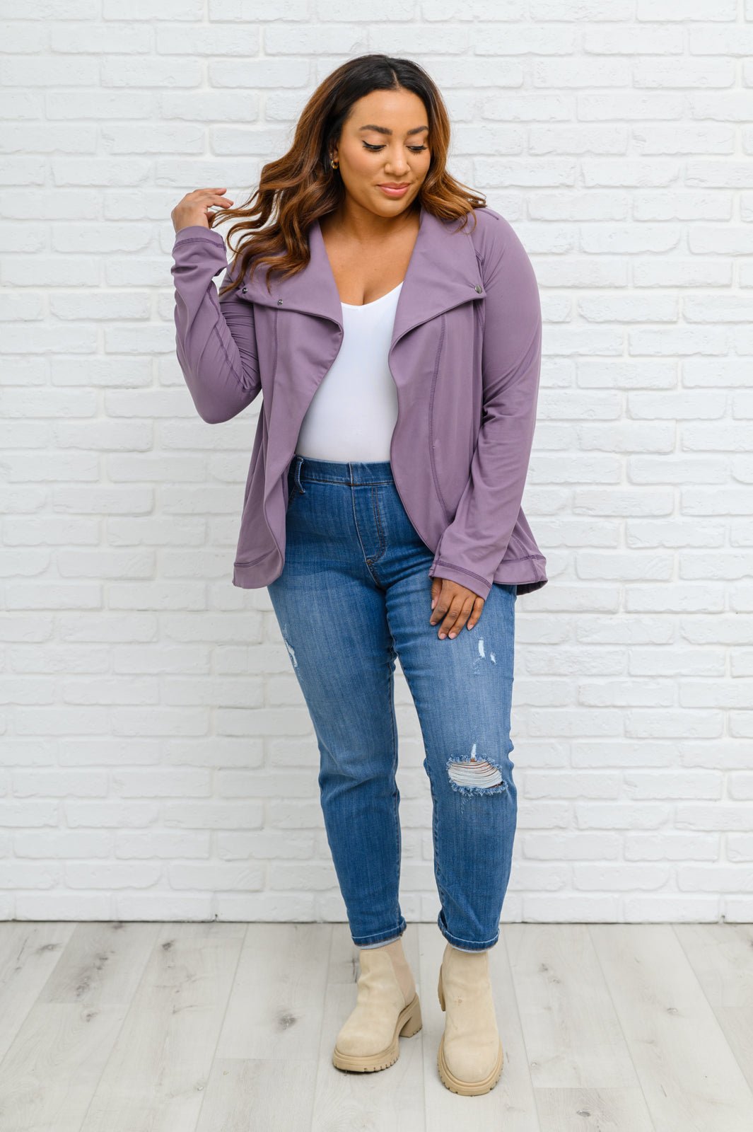 Nikki Mid - Rise Destroyed Boyfriend Jeggings (Online Exclusive) - Uptown Boutique Ramona