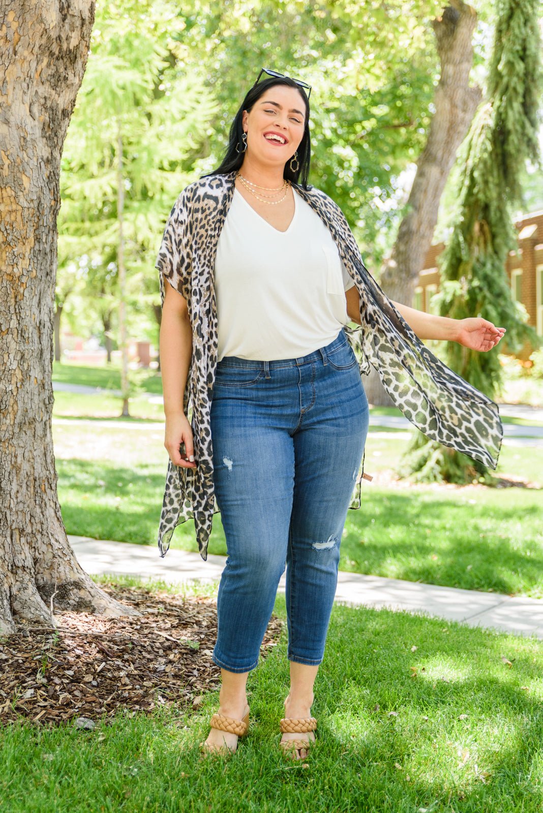 Nikki Mid - Rise Destroyed Boyfriend Jeggings (Online Exclusive) - Uptown Boutique Ramona