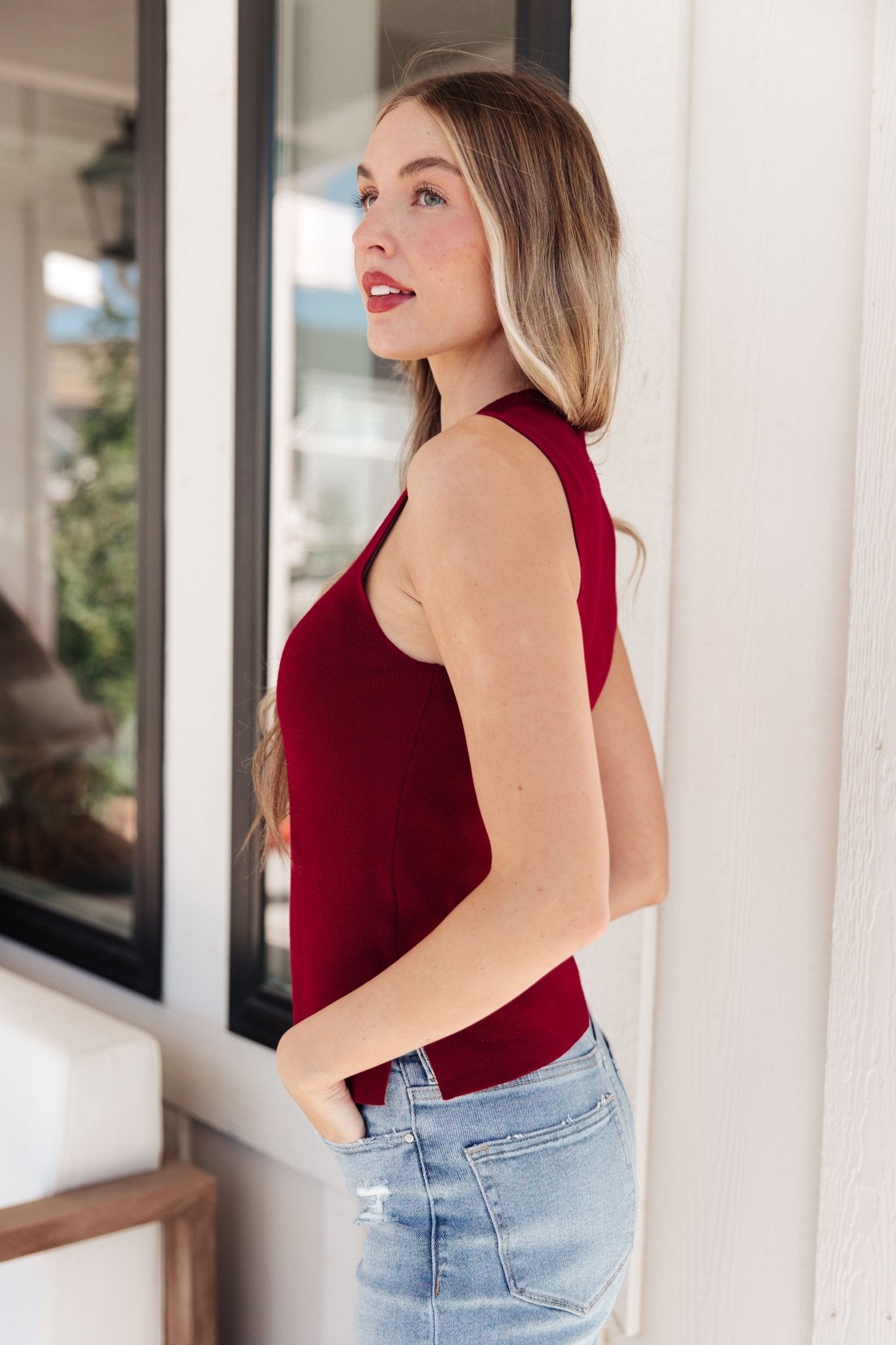 No Excuses Mock Neck Tank (Online Exclusive) - Uptown Boutique Ramona