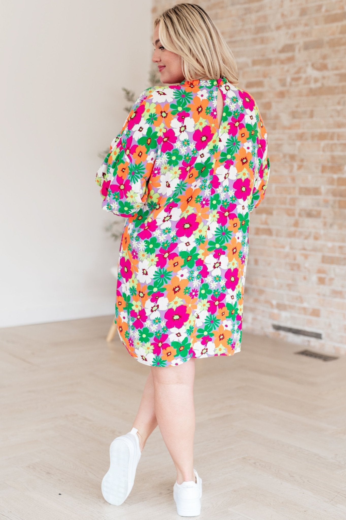 No Garden, No Problem Bubble Sleeve Dress (Online Exclusive) - Uptown Boutique Ramona